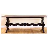 Vntg Kittenger walnut window bench see pics