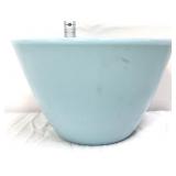 Vntg Fire King delphite blue splash proof bowl