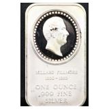 1oz Millard Fillmore silver bar