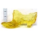 Fenton amber cabbage rose shoe