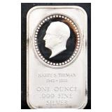 1oz Harry Truman silver bar