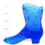 Fenton blue daisy and button boot