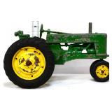 Die cast metal John Deere tractor