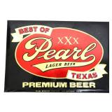 Vntg TOC 13x9 Pearl Lager Beer adv sign