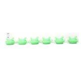 Lot of 6 miniature jadeite hens on nest