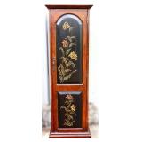 Painted 1 door media cabinet w/ flowers