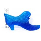 Fenton blue daisy & button shoe