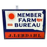 Vntg metal 14x10 Farm Bureau Member sign