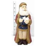 Fenton 9in patriotic Santa holding white kitten