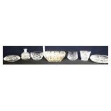 Lot of mixed estate clear glassware