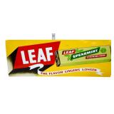 Vintage metal 25x9 Leaf Chewing Gum sign