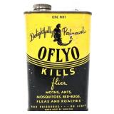 Vntg 1pt OflyO Insect Killer can