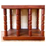 Vintage wood lamp table