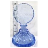 Vintage twilight blue perfume bottle w/ stopper