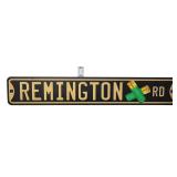 Metal 21x3.5 Remington Rd sign