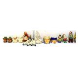 Mixed estate lot, inc figural salt/pepper sets