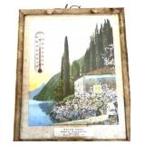Vntg Gaido Bros therm w/ waterfront scene