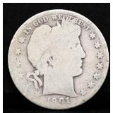 1901 barber half dollar