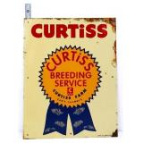 Vtg metal 11x14 Curtiss Breeding Service sign