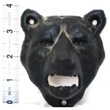 Vintage cast iron bear face bottle opener