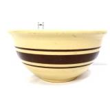 Vintage brown stripe mixing bowl