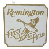 Compressed wood 11.25x11.25 Remington sign