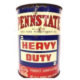 Vntg 1qt Pennstate Heavy Duty Oil can no top
