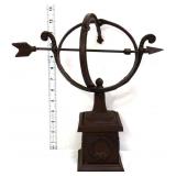 Cast iron sphere on base