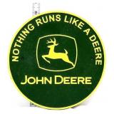 Cast iron 10in John Deere wall plaque