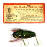 Vintage lure box with a lure