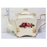 Vntg Arthur Wood English teapot w/ roses