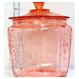 Pink depression princess cookie jar see pics