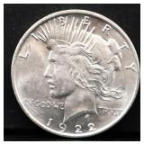 1922D peace dollar