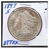 1897S Morgan silver dollar