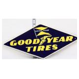 Cast iron 15.5x7 Goodyear Tires plaque