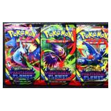 3 sealed Pokemon Phantasmal Flames booster packs