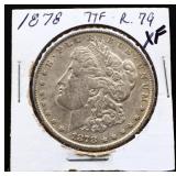 1878 Morgan silver dollar