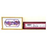 2 piece framed art lot NO SHIPPING
