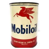 Vntg 1qt MobilOil Motor Oil can