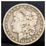 1889O Morgan silver dollar