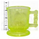 Vntg Boyd vaseline peacock & stork child size mug