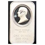1oz William McKinley silver bar
