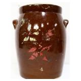 Vntg brown stone cookie jar bottom