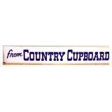 Vntg metal 72x12 From Country Cupboard sign
