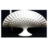 Fenton milk glass hobnail banana bowl