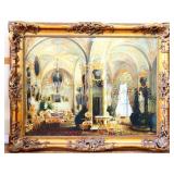 Framed 58.5x47 oil on canvas NO SHIP