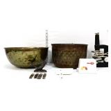 Mixed estate glass lot, inc microscope