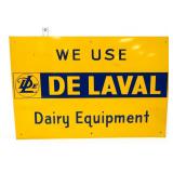 Vntg metal 18x12 DeLaval Dairy Equipment sign