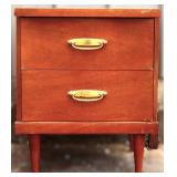 MCM Bassett 2 drawer nightstand