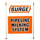 Metal 23x34 Surge Milking System sign